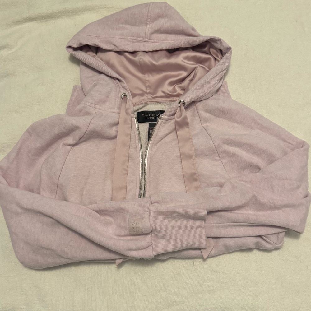 Victoria's Secret Blush Pink Zip-Up Hoodie